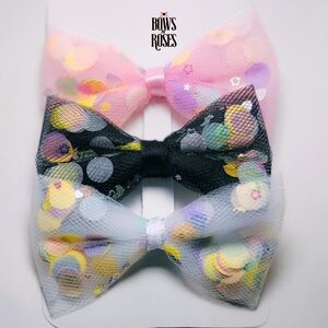 Bows & Roses Playful Bow Trio